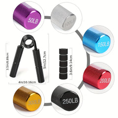 Metal Grip Strengthener Hand Trainer Finger Exercise Device