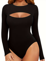 Long Sleeve Shaping Bodysuit Tummy Control Butt Lifting