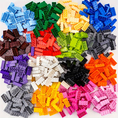 Bulk Solid Bricks Grey Orange 3001 Compatible with Major Brands