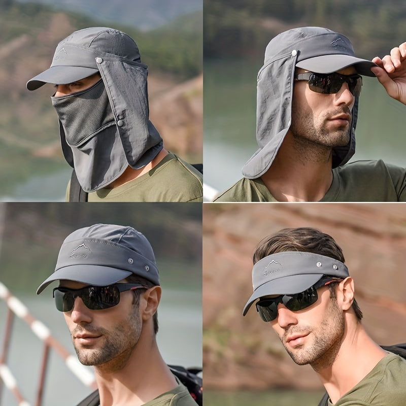 Men's Multifunctional Outdoor Fishing Sunshade Hat