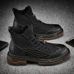 Men's Chelsea Boots Breathable Casual High Top Shoes