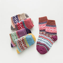 5 Pairs Christmas Women's Cozy Knit Winter Socks