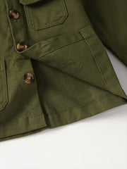 Boys' Winter Casual Long Sleeve Button Coat