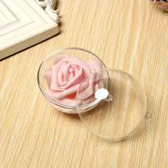 Refillable Transparent Plastic Ornament Balls DIY Decorations