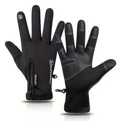 Non-slip Touch Screen Warm Gloves Windproof Waterproof Plus Velvet Gloves