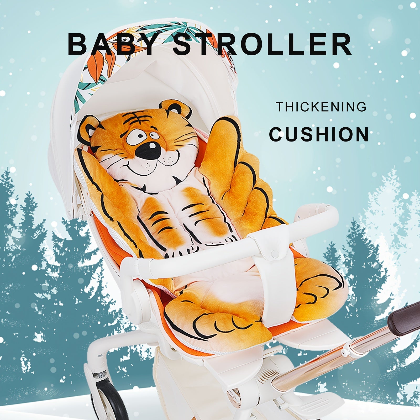Soft & Safe Baby Stroller Mat Thickened Seat Pad