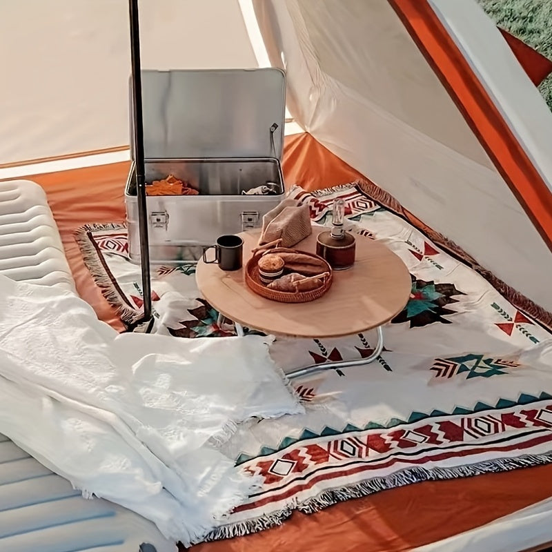 Ethnic Style Cotton Cloth Outdoor Camping Blanket Tear Resistant Mat