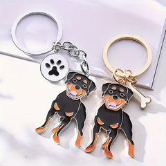 Dog Key Chain Cartoon Puppy Charm Pendant Decoration for Bag Purse Wallet