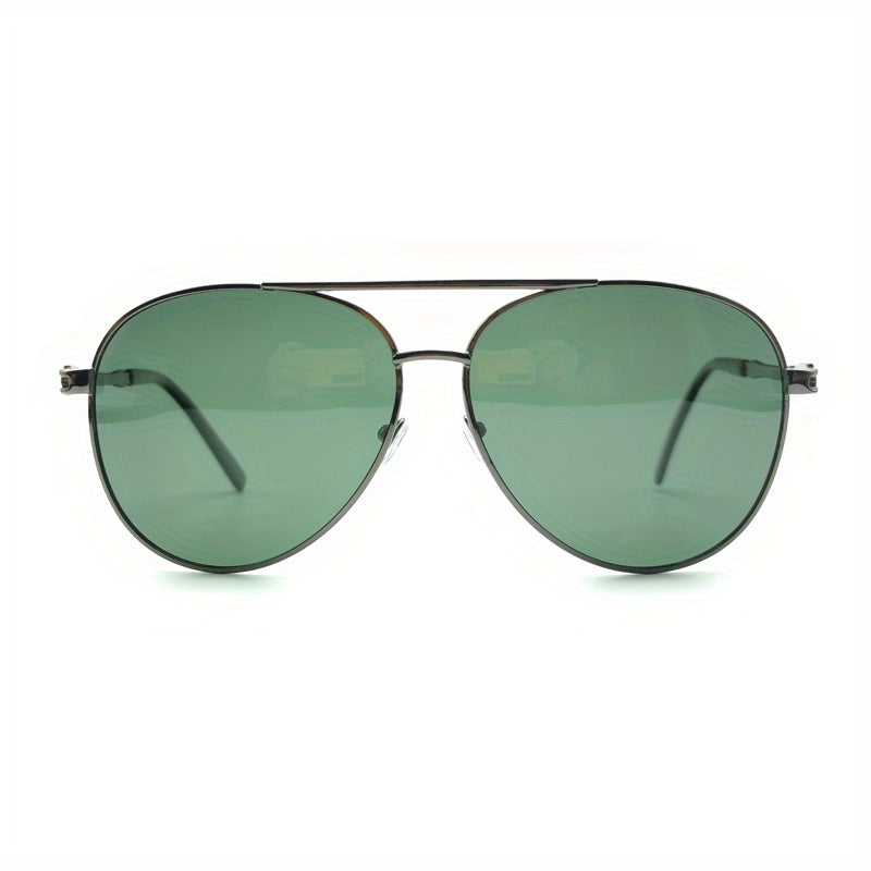 Men's Casual Toad Mirror Metal Frame Polarized Lenses UV400 Glasses