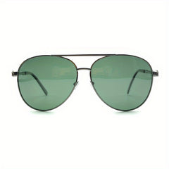 Men's Casual Toad Mirror Metal Frame Polarized Lenses UV400 Glasses