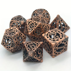 7pcs Hollow Gear Dice For Desktop Entertainment Game
