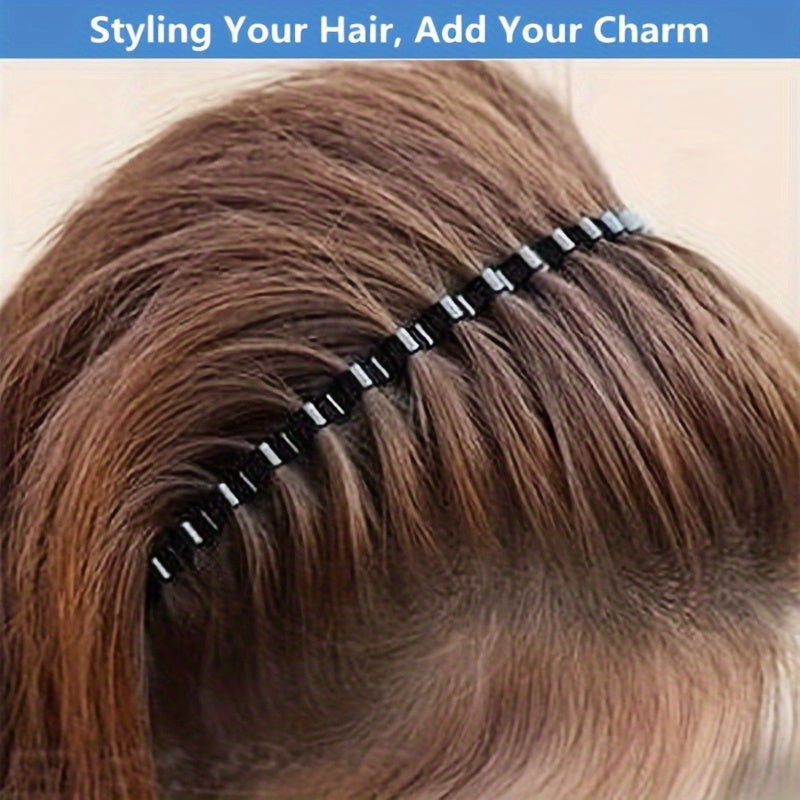2pcs Non Slip Wave Headbands Sports Hair Accessories