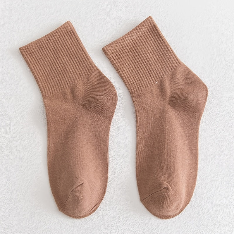 8 Pairs Women Winter Crew Socks Warm Boots Multicolor Casual