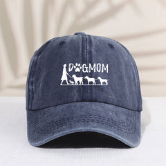 Kids Dog Mom Embroidered Sunshade Baseball Cap