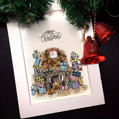 Christmas In The House Clear Stamps Winter Background