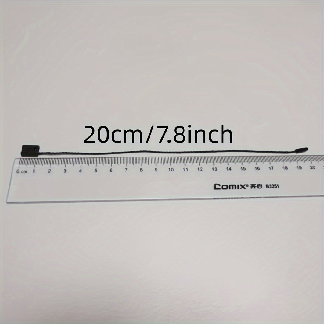 100pcs Nylon Tag Rope Snap Lock Pin Loop Fastener Hook Ties