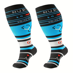 3 Pairs Wide Calf Support Compression Socks 20-30mmHg for Circulation Varicose