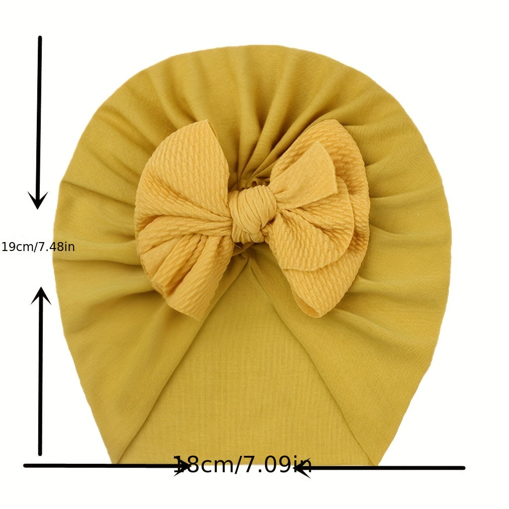 Soft Baby Turban Hats Lightweight BowKnot Caps For Newborn Beanie Nursery