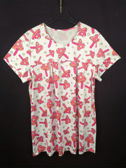 Mushroom & Star Print Loungewear Dress