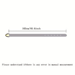 Stylish Square Buckle Candy Belt for Women