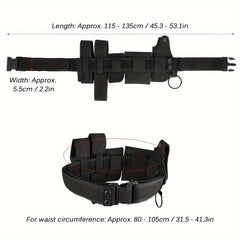 6-in-1 Duty Belt Multifunctional Outdoor Exercise Security Waist Belt