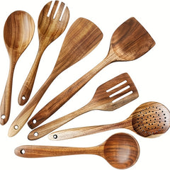 9pcs Non Stick Wooden Kitchen Utensil Set Safe and Eco Friendly