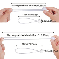 30pcs Ball Bungee Cords Tarp Canopy Bungee Balls Elastic Bungees