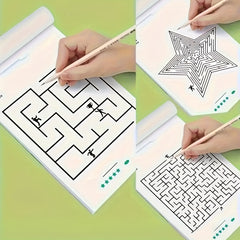 Brain Boosting Maze Training Book for Halloween & Christmas