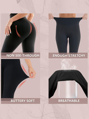 3Pcs High Waist Yoga Pants Butt Lifting Tummy Control Leggings