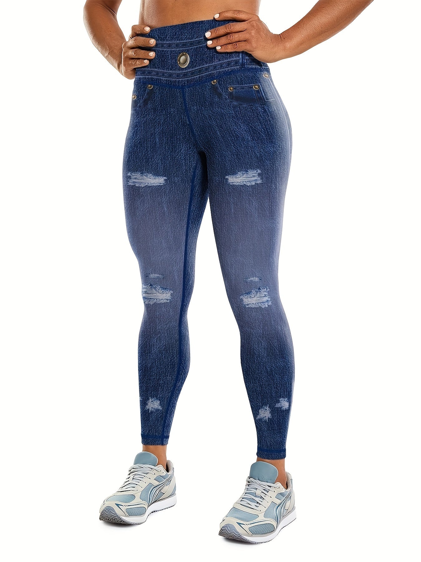 Women's Yoga Leggings Fitness Tummy Control High Waist Stretch Leggings