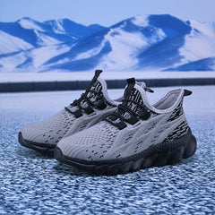 Boys Lightweight Breathable Slip On Walking Sneakers