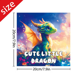 Dragon Adult Coloring Book, 20 Pages, Relaxing Drawing Book for Holidays