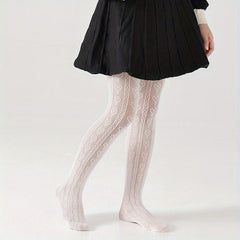 Girl s Heart-shaped Lace Pantyhose Stockings Ultra thin Breathable Tights