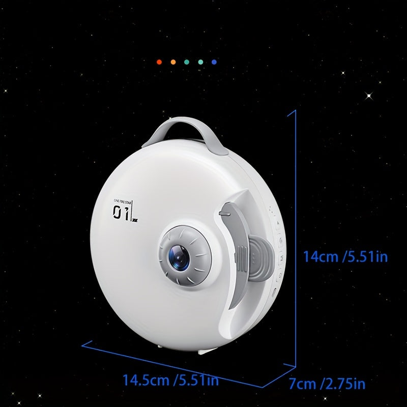 1 LED Star Projector Night Light Galaxy Starry Sky Lamp USB Rechargeable
