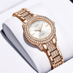 LIGE Girls' Faux Diamond Teen Watch Waterproof