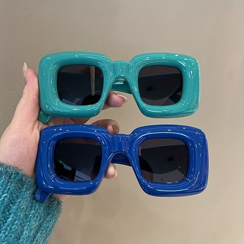 Big Square Sunglasses Inflatable Funny Y2K Sun Glasses Oversized Shades
