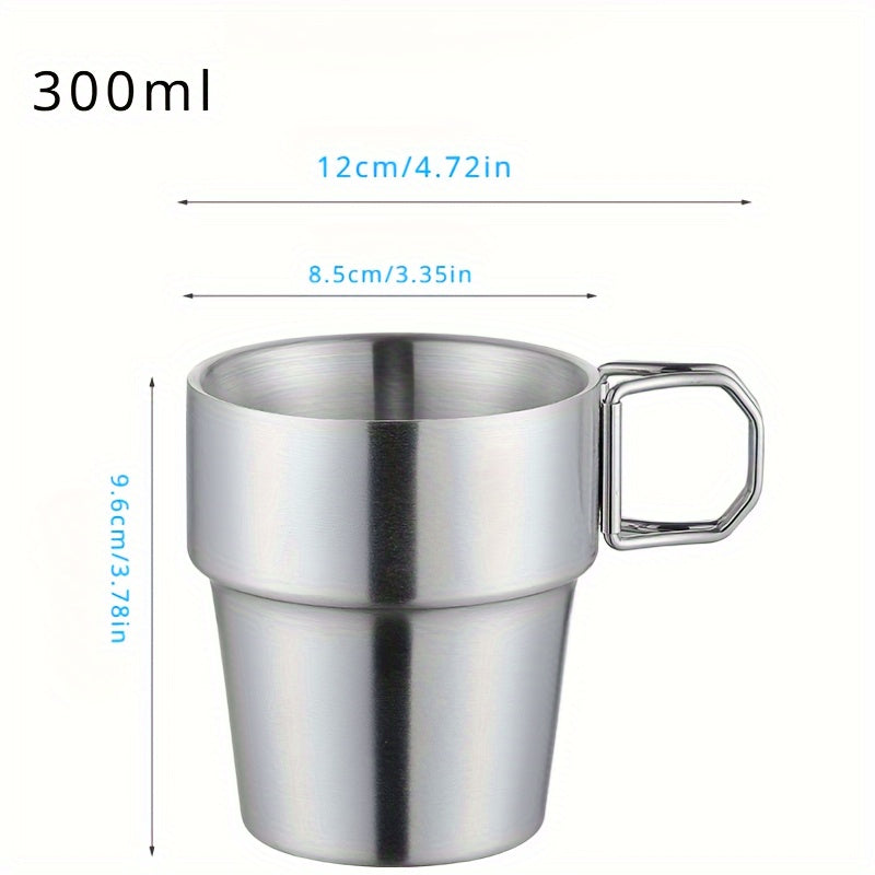 280ml Stainless Steel Folding Water Cup for Camping