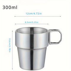280ml Stainless Steel Folding Water Cup for Camping