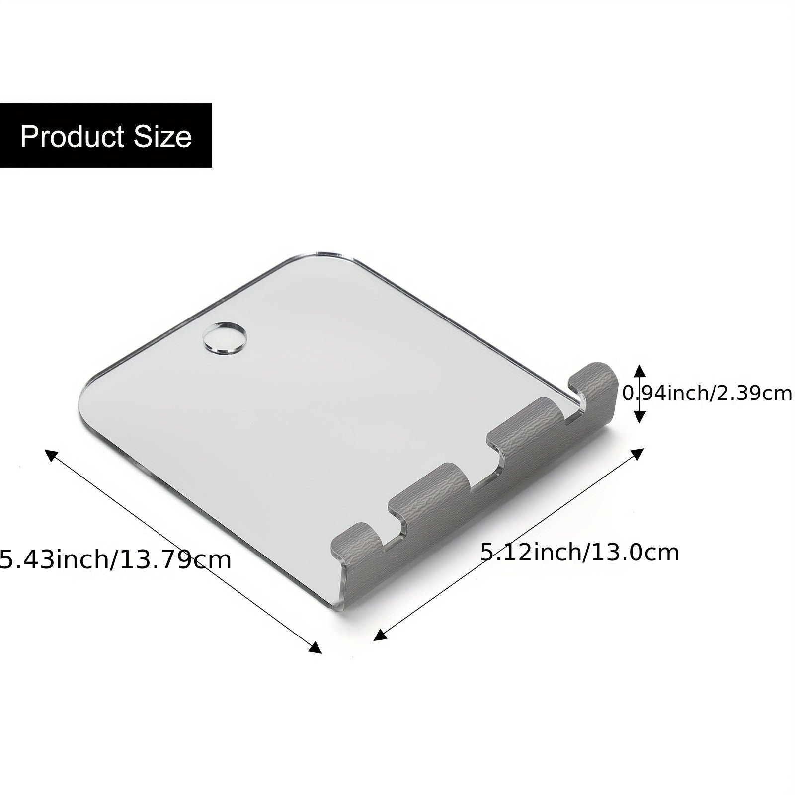 Fogless Shower Mirror with Shaver Holder