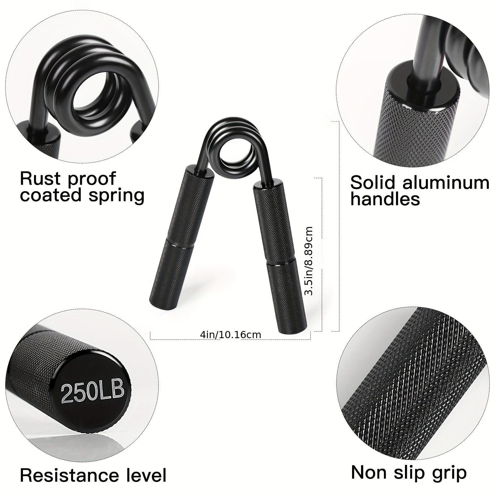 Metal Grip Strengthener Hand Trainer Finger Exercise Device