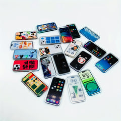 5pcs Mobile Phone Models Resin Decorations Mini Dollhouse DIY Random Styles