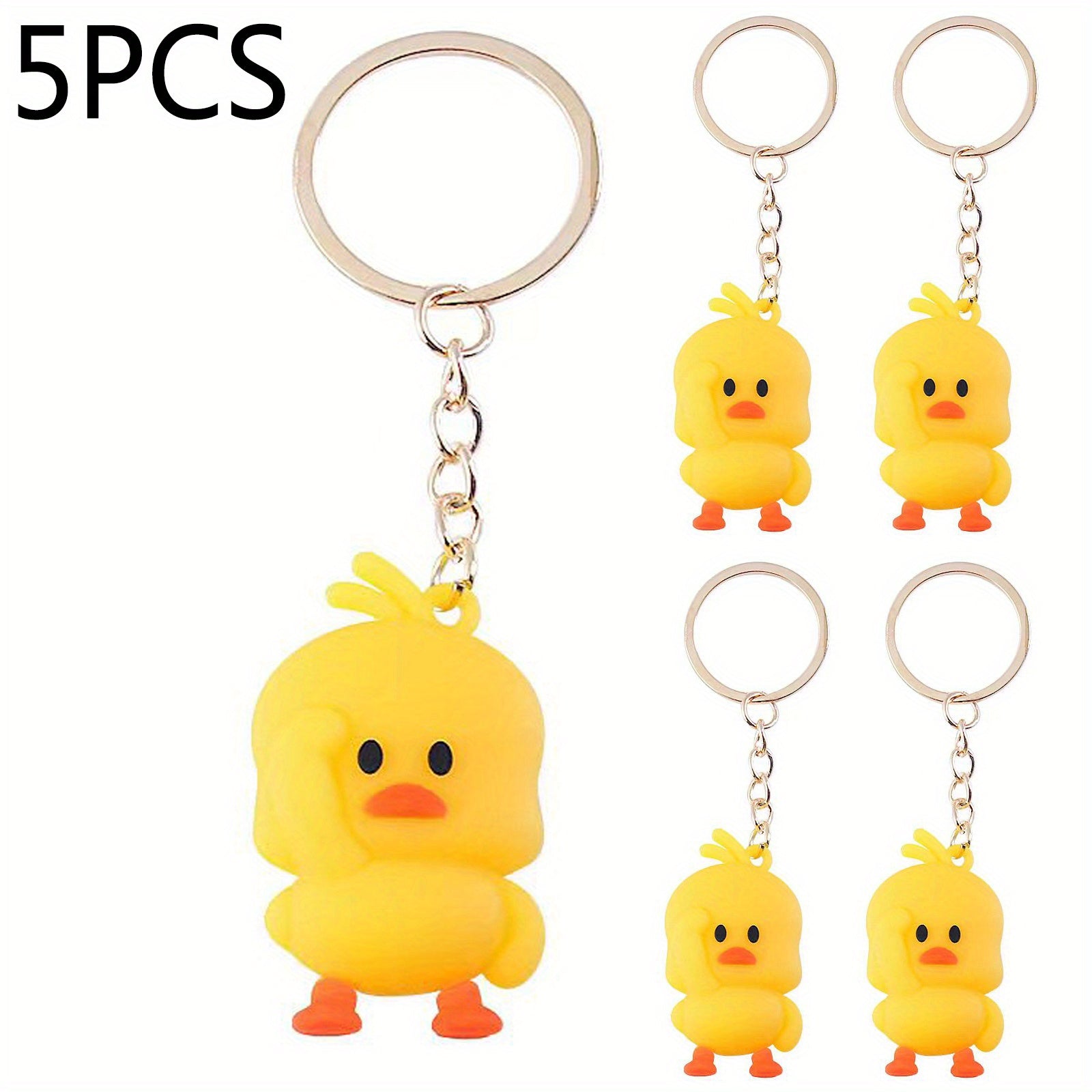 Yellow Duck Key Chain Car Key Chain Cute Duck Pendant Key Ring Gift