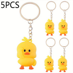 Yellow Duck Key Chain Car Key Chain Cute Duck Pendant Key Ring Gift