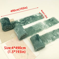 Tie Dye Chiffon Ribbon Frayed Edge for Gifts and Decor