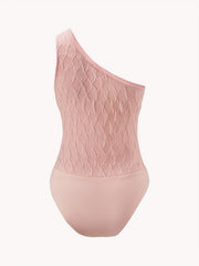 One Shoulder Slim Bodysuit Sexy Sleeveless Bodysuit