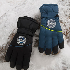 Winter Skiing Gloves Thickened Windproof Five Fingers Touch Screen Gloves