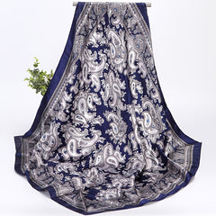 Vintage Silk Waist Fruit Print Bandana