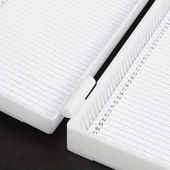 100pcs Biology Glass Microscope Slides Storage Box Case Plastic