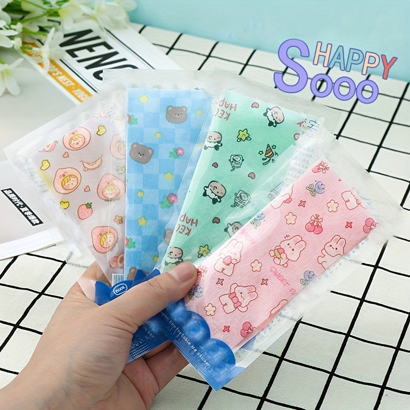 3 Bags Cartoon Cow Printed Cooling Stickers for Baby Student