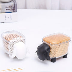 Sheep Toothpick Box Plastic Storage Animal Dust Proof Case